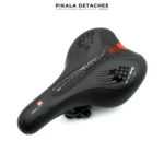 SKY SUPER Selle Vélo Confort Mousse Éponge Ergonomique Noir/Rouge