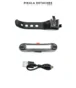 VELOXIS Eclairage Arriere Velo Rouge Bleu 5 Modes Rechargeable