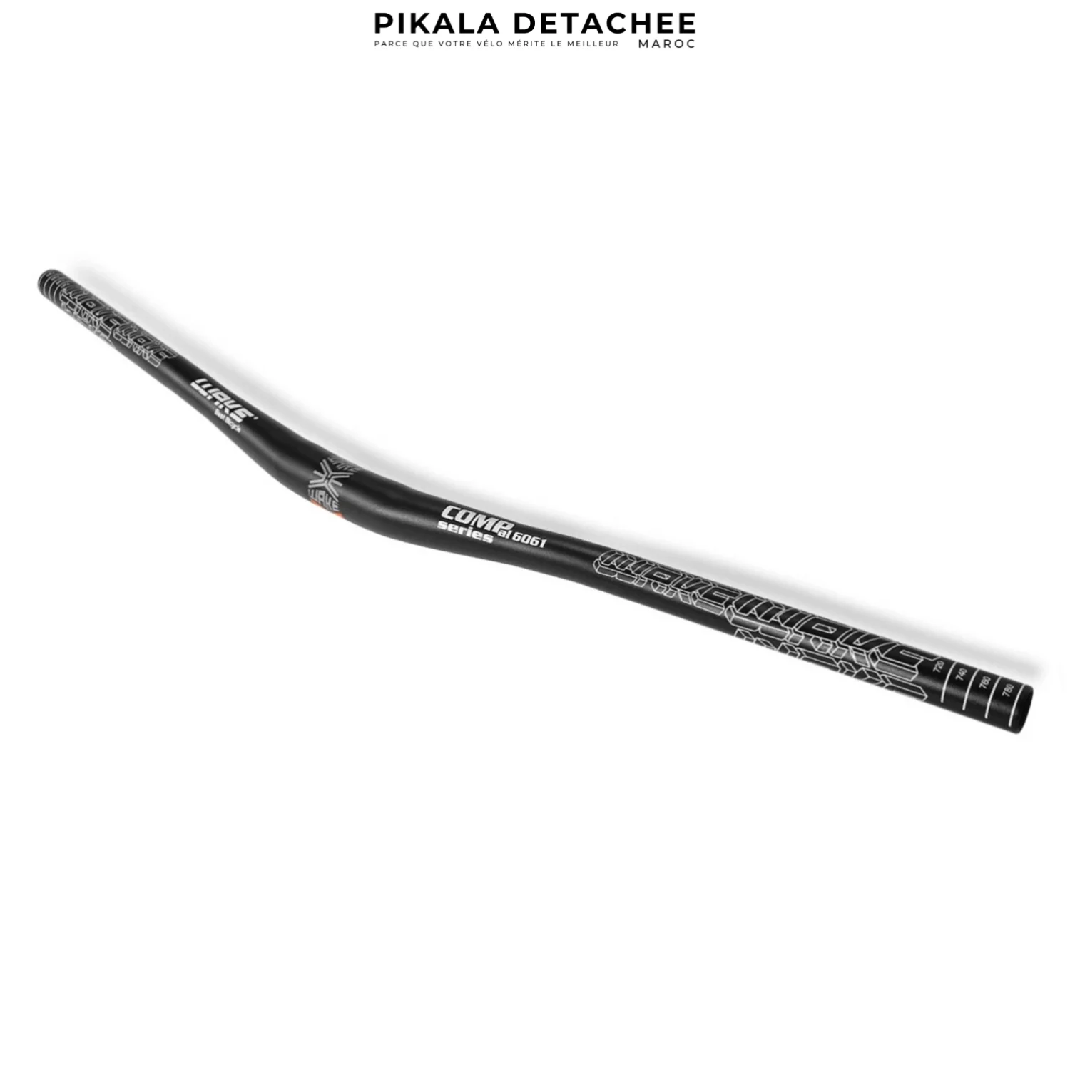 WAKE Comp Guidon VTT Aluminium 780mm x Ø31.8mm Noir