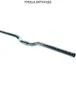 COBRA GU100 Guidon Velo Acier 640 mm O25.4 mm Rise 30 mm Noir Blanc