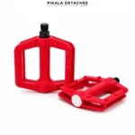 COBRA PE122A Pédales Vélo Plates Antidérapantes Nylon Rouge