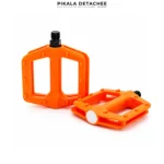 COBRA PE122C Pédales Vélo Plates Antidérapantes Nylon Orange