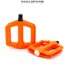 COBRA PE122C Pedales Velo Plates Antiderapantes Nylon Orange