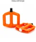 COBRA PE122C Pedales Velo Plates Antiderapantes Nylon Orange
