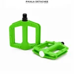 COBRA PE122D Pédales Vélo Plates Antidérapantes Nylon Vert