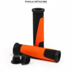 COBRA PO105B Poignées Vélo 130mm Antidérapantes Orange/Noir
