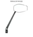 COBRA RE103 Retroviseur Droit Reglable pour Velo et Trottinette a Fixation Guidon Universelle