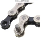 IG51 Chaine Vélo 8 Vitesses 116 Maillons Argent/Noir – Image 2